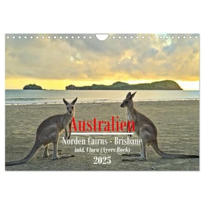 Abbildung von Australien Norden Cairns Brisbane (Wandkalender 2025 DIN A4 quer), CALVENDO Monatskalender