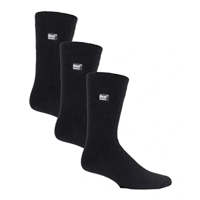 Abbildung von HEAT HOLDERS Lite Herren 3er Pack Thermosocken für Winter Socken mit Innenfleece (39 45, Schwarz)