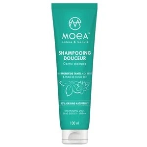 Abbildung von MOEA Weiches Shampoo Monoi &amp; Kokosöl ohne Sulfate vegan für alle Haartypen 100 ml