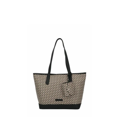 Abbildung von TOM TAILOR Shopper &quot;Xenia&quot;, mit raffiniert geometrischen &quot;T&quot; Print des Logos auf dem Taschenkörper