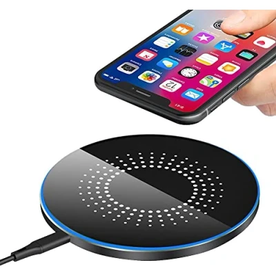 Abbildung von Wireless Charger 20W Max Schnelles Kabellosen Ladepad Induktions Ladegerät Kompatibel mit Samsung Galaxy S23/S22/S21/S20/S10, iPhone 14/13/12/11 Serie