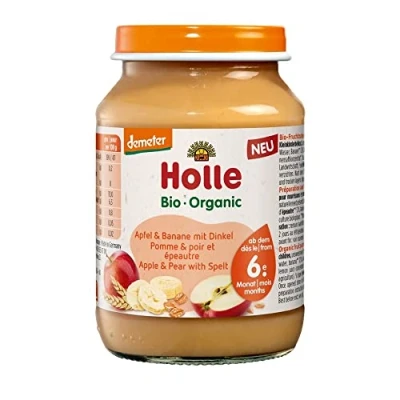 Abbildung von Holle Babyfood Glas Demeter Apfel &amp; Banane mit Dinkel, 190g (2er Pack)