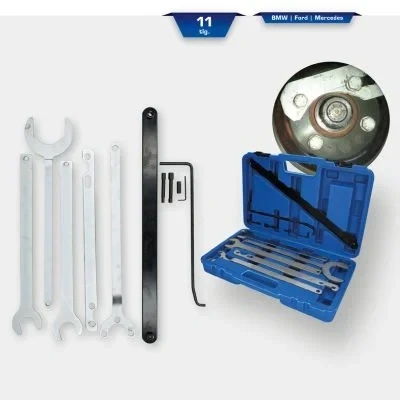 Abbildung von BRILLIANT TOOLS BT521250 Lüfter Naben Schlüssel Satz, 11 tlg [Powered by KS TOOLS]