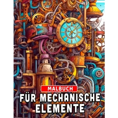 Abbildung von Malbuch für mechanische Elemente: Wunderbare Ausmalbilder der Science Fiction alle Altersgruppen zum Spaß haben Ideales Geschenk besondere Anlässe