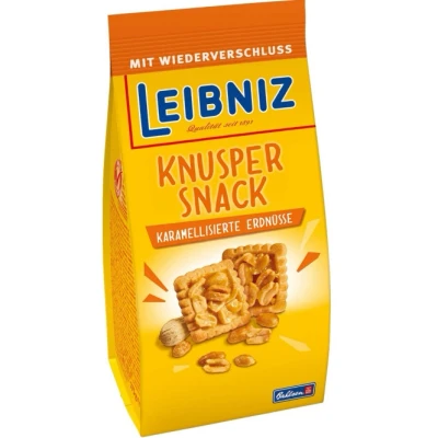 Abbildung von LEIBNIZ Knusper Erdnuss, 175 g, knackige Kekse mit Erdnüssen und Karamellcreme (1 x g)