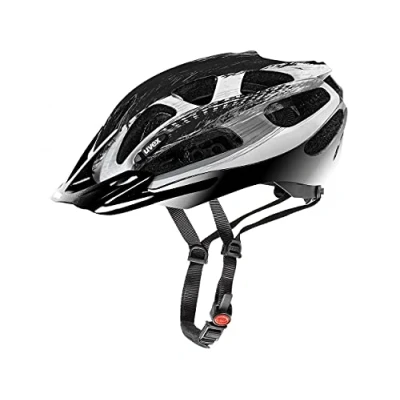 Abbildung von uvex supersonic leichter Allround Helm für Damen und Herren individuelle Größenanpassung waschbare Innenausstattung silver black 52 57 cm
