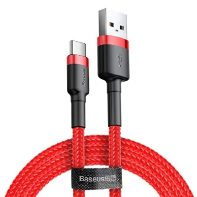 Abbildung von Baseus Cafule Cable USB to C Connect und Charge 3 A, 1 M (Red)