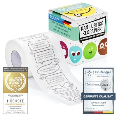 Abbildung von Goods+Gadgets Papierdekoration Witze Klopapier, Fun WC Toilettenpapier