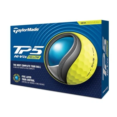 Abbildung von TaylorMade TP5 Golf Balls Yellow 2024