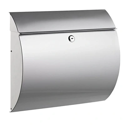 Abbildung von Alco Briefkasten Metall lackiert 330x120x375mm silber