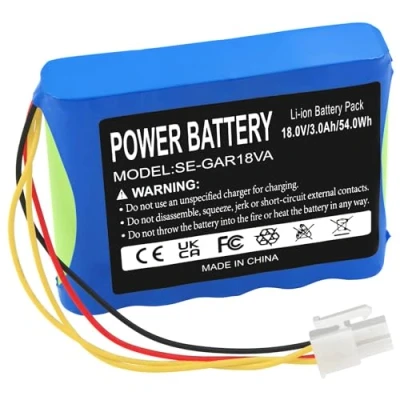 Abbildung von Li ion 3000mAh 18V Rasenmäher Akku für Husqvarna 589586201 R100Li Automower 430X Gardena Sileno R160Li2018 R130LIC