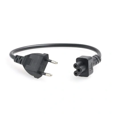 Abbildung von HangTon Netzkabel Eurostecker CEE7/16 zu IEC320 C5 Mickey Mouse für Laptop Computer AC Adapter Kabel 250V 2.5A 12&quot;