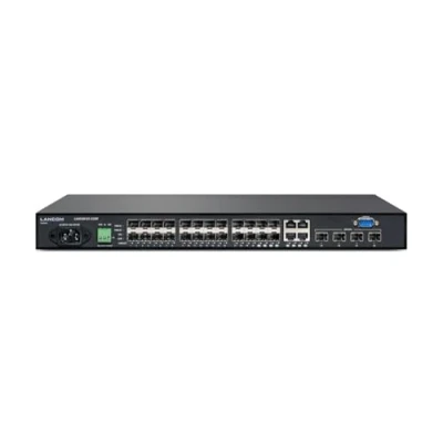 Abbildung von LANCOM GS 2328F, Managed Layer 2 Switch mit 28 Ports (20 SFP Ports, 4 Combo (TP/SFP), SFP+ (10 Gbit/s) Ports), 128 GBit/s Durchsatz