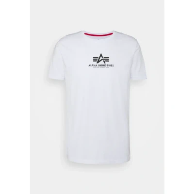 Abbildung von Alpha Industries Tshirt print, Herren, Größe: Medium, White