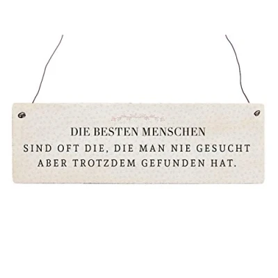 Abbildung von Interluxe Holzschild Shabby DIE BESTEN Menschen SIND OFT Geschenk Freund Freundin Lieblingsmensch