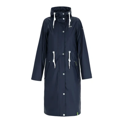Abbildung von SCHMUDDELWEDDA Damen Regenmantel aus recyceltem Polyester S / Marine 100% (recycelt)