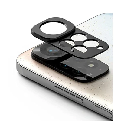 Abbildung von Ringke Camera Styling Kompatibel mit Xiaomi Redmi Note 11S (2022), Kameraschutz Aluminiumrahmen Lente Schutzring für Kameraobjektive Black