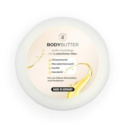 Abbildung von Bodybutter mit natürlichen Ölen Körperbutter Shea Butter und Panthenol 150 ml