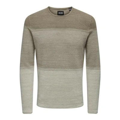 Abbildung von Only &amp; Sons Panter Strickpullover, Herren, Größe: XL, Chinchilla