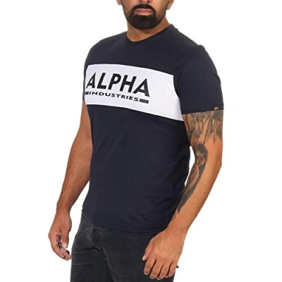 Abbildung von Alpha Industries Herren Inlay T Shirt, Rep.Blue, XL