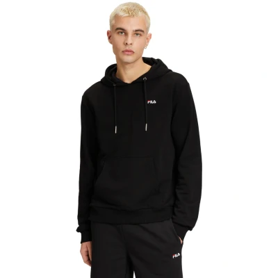 Abbildung von Fila Bengel Langarm LOGO Kapuzenpullover, Herren, Größe: XS, Schwarz