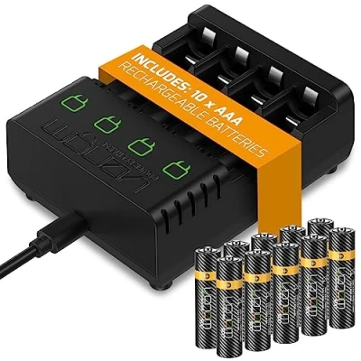 Abbildung von Venom Ladestation mit wiederaufladbarem Akku Plus 10 x AAA Batterien