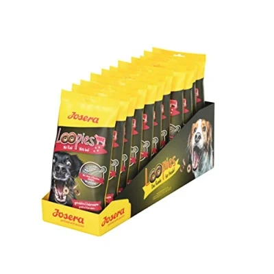 Abbildung von JOSERA Loopies mit Rind (11 x 150 g) getreidefreie Hundeleckerlis wenig Fett Super Premium Qualität ohne Zucker 11er Pack