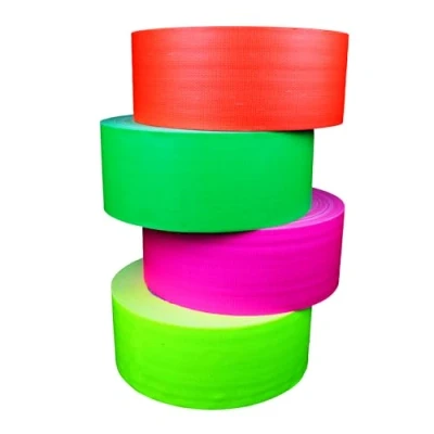 Abbildung von UV Floor Packung Fluoreszierende Aufkleber Gaffer Premium Qualität Neon Zubehör Party Dekorativer Klebestreifen 4er Set 5cm x 25m