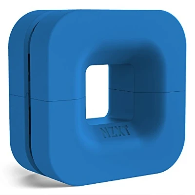 Abbildung von NZXT Puck Cable Management and Headset Mount Compact Size Silicone Construction Powerful Magnet for Computer Case Mounting Blue