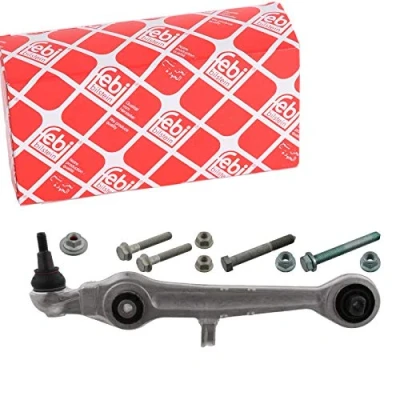 Abbildung von FEBI BILSTEIN 40114 Querlenker mit Lager, Mutter, Schraube Vorderachse links, unten, vorne, rechts Aluminium