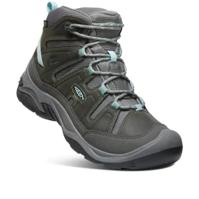 Abbildung von KEEN Damen Circadia Mid Waterproof Wanderstiefel, Steel Grey/Cloud Blue, 40 EU