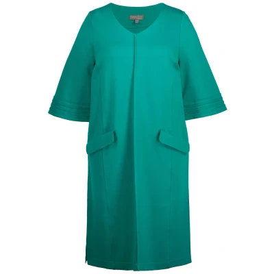 Abbildung von Ulla Popken Freizeitkleid, Damen, Größe: 50/52, Turquoise green