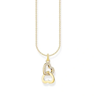 Abbildung von THOMAS SABO Kette mit Anhänger verschlungenen Herzen, KE2267 051 14 L45V, 414 Zirkonia (synth)