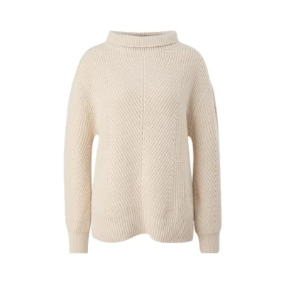 Abbildung von comma casual identity MIT Turtleneck Strickpullover, Damen, Größe: 42, Helles beige