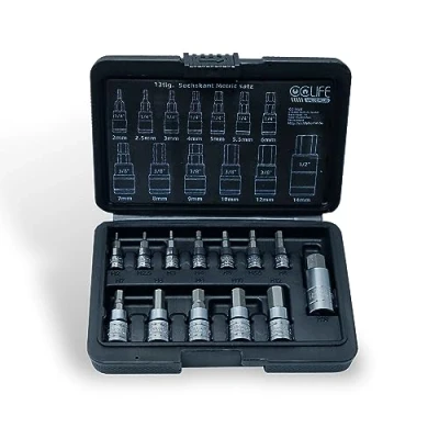 Abbildung von CCLIFE steckschlüssel Sechskant Satz steckschluesselsatz Metric 2mm 14mm