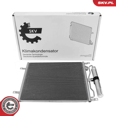 Abbildung von ESEN SKV 86SKV630 Klimakondensator mit Trockner Aluminium 492mm NISSAN: Micra III Hatchback (K12) 1.5 dCi 2003 2010