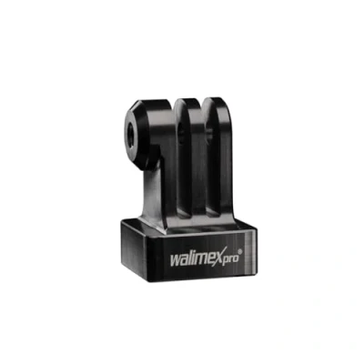 Abbildung von Walimex pro Aluminium GoPro Stativadapter eloxiertes Aluminium, 1/4 Zoll auf Mount, geeignet für Hero 11 10 9 8 7 6 5 4 3+, Session und andere kompatible Action Cams