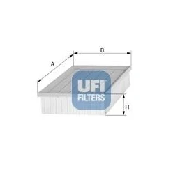 Abbildung von UFI 30.391.00 Luftfilter 47 120,5 244 Filtereinsatz SUZUKI: SWIFT 3, 4, Splash, OPEL: Agila B