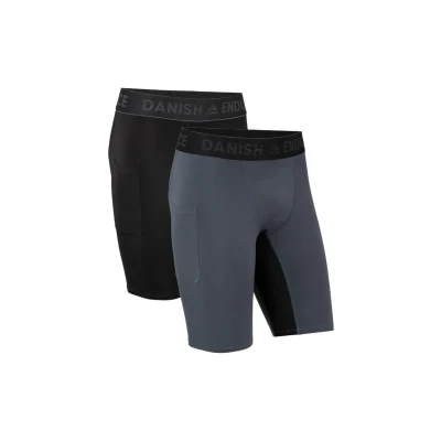 Abbildung von Danish Endurance Compression 2 PACK Panties, Herren, Größe: Large, Grey
