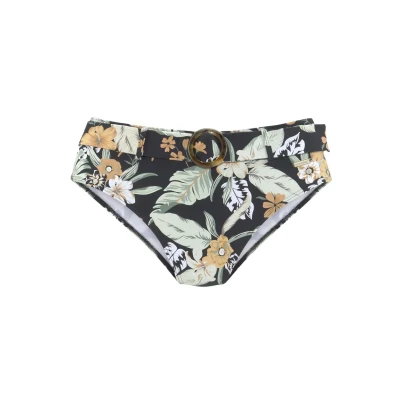 Abbildung von Sunseeker Highwaist Bikinihose, Damen, Größe: 42, Schwarz bedruckt