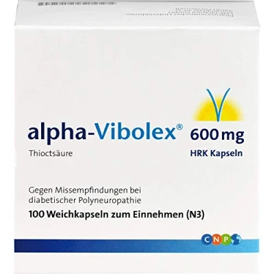 Abbildung von Alpha Vibolex 600 mg HRK Weichkapseln 100 St