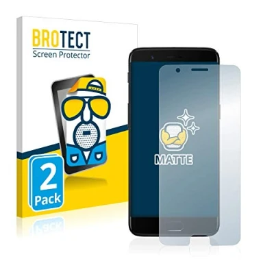 Abbildung von BROTECT Entspiegelungs Schutzfolie für OnePlus 5 (2 Stück) Matte Displayschutz Folie, Anti Reflex, Fingerprint