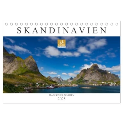 Abbildung von Skandinavien: Magischer Norden (Tischkalender 2025 DIN A5 quer), CALVENDO Monatskalender