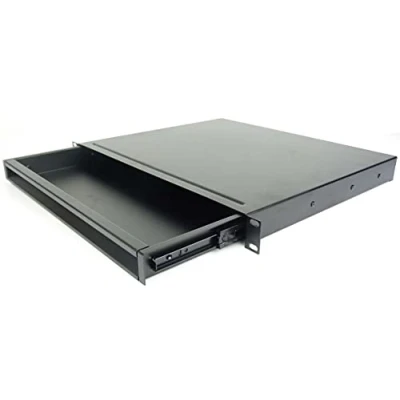 Abbildung von Adam Hall PROFI 1 HE ERGO 19&quot; Rackschublade 874E01 Stahl, schwarz, Rack Schublade (1 Stahl Rackschublade)