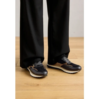 Abbildung von Gabor Comfort Sneaker low black/whisky/goldcoloured, Damen, Größe: 40, Black/whisky/gold/coloured Schuhe