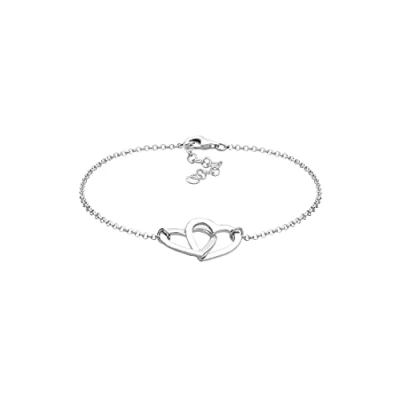 Abbildung von Elli Hearts Basic Armband, Damen, Größe: 18, Silber
