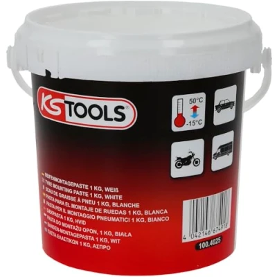 Abbildung von KS Tools 100.4025 Reifenmontagepaste, 1 kg, Weiß
