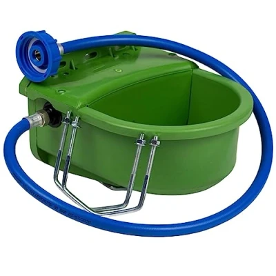 Abbildung von UZMAN Tränkebecken 4 Liter + Anschlussset IBC Container Tank Schwimmertränke Tränke Pferde, Großvieh, Schafe Vieh Kühe Rinder Tränkewanne Pferd Viehtränke