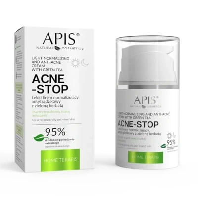 Abbildung von apis light normalisierende Anti Akne Creme grüner Tee 50 ml