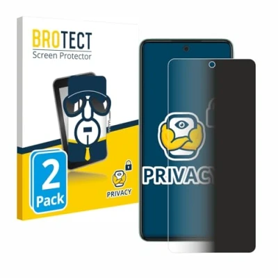 Abbildung von BROTECT (2 Stück Anti Spy Blickschutzfolie für Samsung Galaxy A52 / 5G Privacy Screen Protector [Displayschutz Folie, Sichtschutz, Blaulichtfilter]